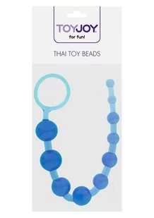 ToyJoy Thai Toy Beads Blue - Koraliki analne, niebieskie - Kulki analne - miniaturka - grafika 3