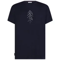 Koszulki sportowe męskie - Koszulka męska Icebreaker M Merino 150 Tech Lite SS Tee Lancewood Rozmiar: XL / Kolor: ciemnoniebieski - miniaturka - grafika 1