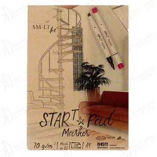 Smlt Blok Do Markerów Start Marker A4 70G 20Ark Ms-20 - Podobrazia, bloki, papiery - miniaturka - grafika 1