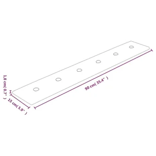 vidaXL Panele ścienne, 12 szt, kolor wina, 90x15 cm, sztuczna skóra 344000 - Panele ścienne i boazeria - miniaturka - grafika 9
