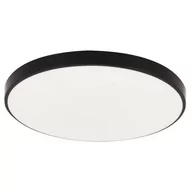 Lampy sufitowe - Salonowy plafon Dowbor 4331 Ideus LED 12W 4000K IP44 do łazienki czarny - miniaturka - grafika 1