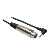 Kable - Hosa Kabel do kamer XLRf – TRS R 3.5mm, 0.3m - miniaturka - grafika 1
