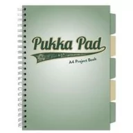 Zeszyty szkolne - Kołozeszyt Pukka Pad A4 Project Book Sage kratka - miniaturka - grafika 1