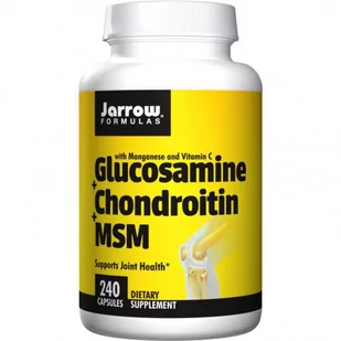 Jarrow Formulas Glucosamine + Chondroitin + Msm 240 Caps - Witaminy i minerały dla sportowców - miniaturka - grafika 1