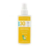 Balsamy i kremy do opalania - Alphanova Sun Kids, Spray przeciwsłoneczny, filtr SPF 30 125 g - miniaturka - grafika 1