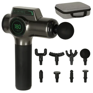 Pistolet Do Masażu Masażer Pleców Stóp Ciała Gun Massage Led Zestaw 8W1 - Masażery Pistolet Do Masażu Masażer Pleców Stóp Ciała Gun Massage Led Zestaw 8W1 - Masażery - miniaturka - grafika 1