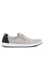 Półbuty męskie - Rieker Półbuty 18267-40 Szary - miniaturka - grafika 1