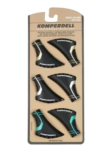 Końcówki do kijów Komperdell Nordic Walking Pad 3Pack - black/gold/silver/mint - Kije trekkingowe - miniaturka - grafika 1