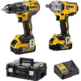 DeWALT Zestaw COMBO wiertarko-wkrętarka + klucz udarowy - Zestawy elektronarzędzi - miniaturka - grafika 1