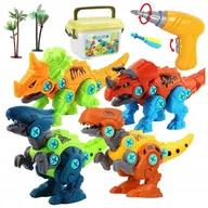 Klocki - Klocki konstrukcyjne Dinozaury do skręcania wiertarką - miniaturka - grafika 1