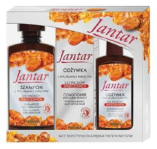 Farmona KRAKÓW Zestaw Do Pielęgnacji Włosów Jantar Szampon 300ml + Odżywka 100 - Szampony do włosów - miniaturka - grafika 5