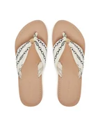 Klapki i japonki damskie - Tommy Hilfiger Japonki Th Chain Print Elevated Sandal FW0FW08519 Biały - miniaturka - grafika 1