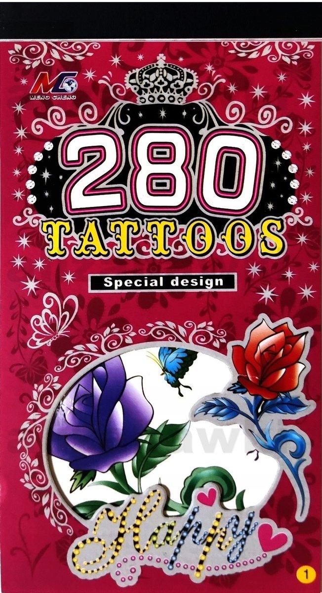 Zestaw Tatuaży Tatuaże Tymczasowe Zmywalne Medium