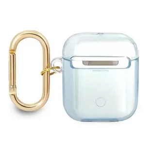 Guess  GUA2HHTSB AirPods cover niebieski/blue Strap Collection - Akcesoria do słuchawek - miniaturka - grafika 2