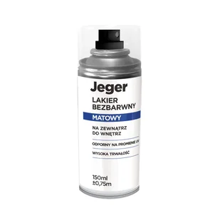 Farba dekoracyjna w sprayu bezbarwny mat 150 ml Jeger - Farby i lakiery w sprayu - miniaturka - grafika 1