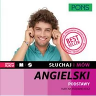 Książki do nauki języka angielskiego - Pons Słuchaj i mów Podstawy Kurs angielskiego A1/A2 z nagraniami Książka + CD praca zbiorowa - miniaturka - grafika 1