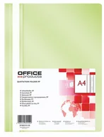 Teczki i skoroszyty - OFFICE PRODUCTS Skoroszyt A4 miękki op.25 - j.ziel - miniaturka - grafika 1