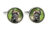 Spinki do mankietów i krawatów - Cane Corso Italiano - spinki do mankietów, ozdoba koszuli, zawieszka do koszuli marki Art-Dog - miniaturka - grafika 1
