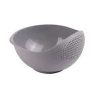 Pozostałe akcesoria kuchenne - Cedzak-miska VEGE 25 cm popiel - miniaturka - grafika 1