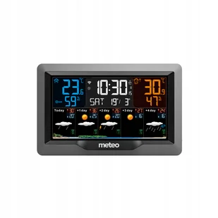 Stacja Pogodowa Pogody Z Czujnikiem Wifi Datownik Zegar Budzik Pogodynka - Stacje pogodowe - miniaturka - grafika 1