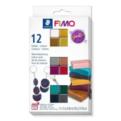 Masy plastyczne - Zestaw Fimo Effect Sparkle 12 kostek 25g - Staedtler - miniaturka - grafika 1