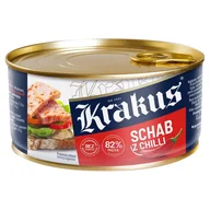 Pasztet i przetwory mięsne - KRAKUS KONSERWA SCHAB Z CHILLI 300G - miniaturka - grafika 1