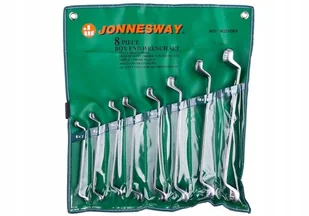Jonnesway (R) Zestaw 8 kluczy oczkowy łamanych głęboko osadzonych 75 st (W23108S) - Zestawy narzędziowe - miniaturka - grafika 1