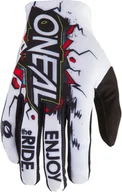 Odzież sportowa dziecięca - O''neal O''Neal Matrix Rękawiczki Villain Młodzież, white L 6 2021 Rękawice dziecięce 0391-036 - miniaturka - grafika 1