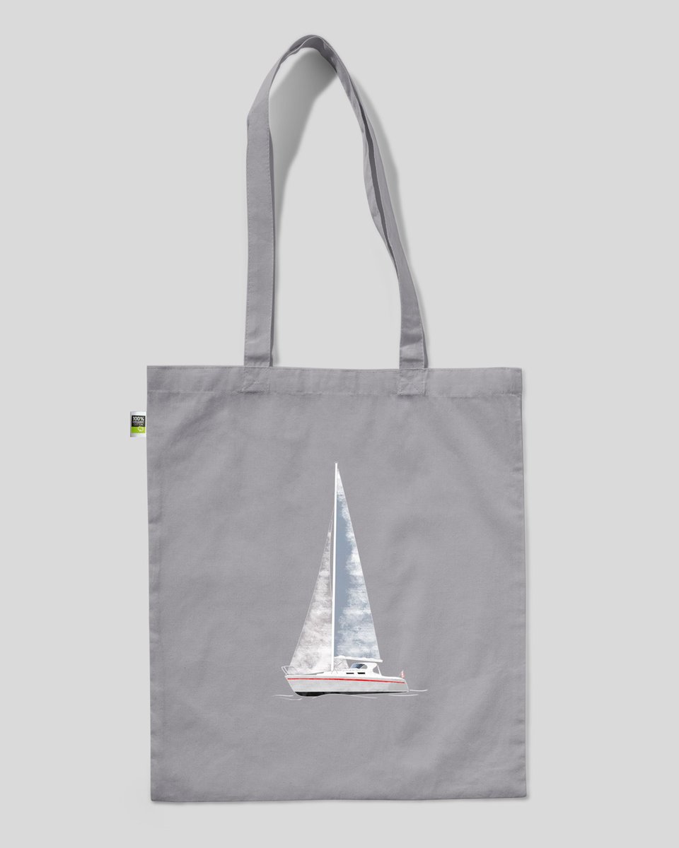 torba bawełniana na prezent na zakupy ŻAGLÓWKA mazury