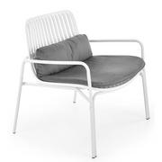 Fotele i krzesła ogrodowe - Białe nowoczesne krzesło ogrodowe - Pefo - miniaturka - grafika 1