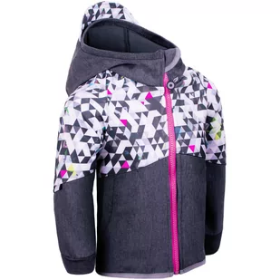 Dziecięca kurtka softshellowa Unuo Fleece Street Rozmiar dziecięcy: 74-80 / Kolor: szary/różówy - Kurtki i płaszcze dla chłopców - miniaturka - grafika 1