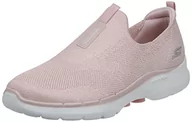 Sneakersy damskie - Skechers Damskie sneakersy Go Walk 6 Glimmering, Lt Pink tekstylne wykończenie, 37.5 EU - miniaturka - grafika 1