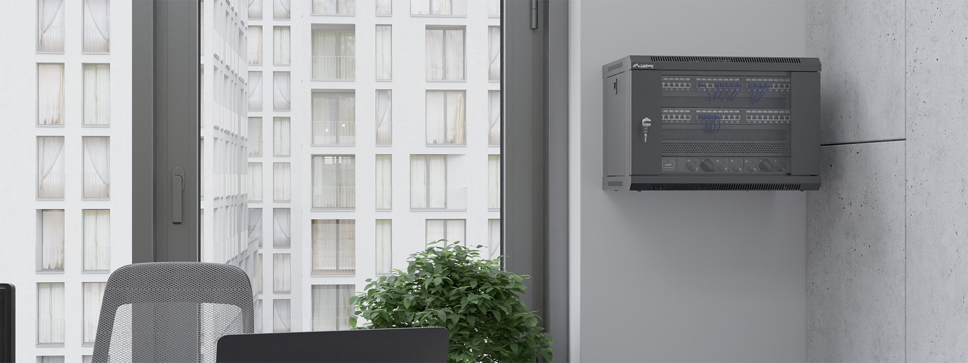 SZAFA INSTALACYJNA RACK WISZĄCA 19