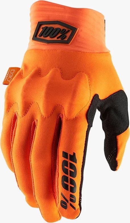100% Rękawiczki 100% COGNITO Gloves Fluo Organe - L długość dłoni 193-200 mm NEW 2022