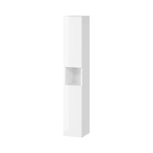 Szafka łazienkowa dolna do stelaża WC otwarta Cersanit Larga 20 cm biały połysk S164-047 - Półki łazienkowe - miniaturka - grafika 1