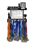 Kalendarze - Wieszak na medale TATA na MEDAL z kalendarzem i ramką na zdjęcie twoje imię dowolny tekst 410.1 - miniaturka - grafika 1