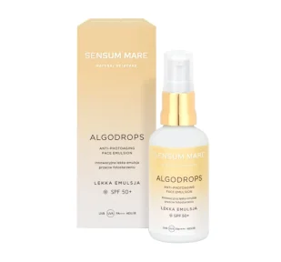 SENSUM MARE Algodrops Innowacyjne krople ochronne przeciw fotostarzeniu SPF 50 UVB UVA PA++++ HEV/IR 30ml Sensum Mare - Serum do twarzy - miniaturka - grafika 1