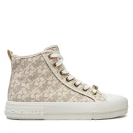 Trampki damskie - Trampki MICHAEL Michael Kors Evy High Top 43F4EYFE5B Beżowy - miniaturka - grafika 1