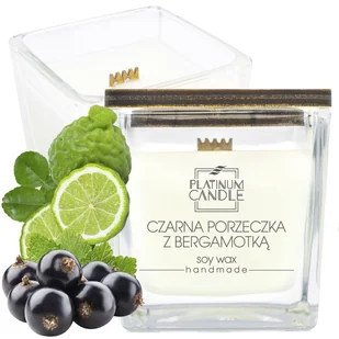 Świeca sojowa zapachowa CZARNA PORZECZKA Z BERGAMOTKĄ 90g - Świece - miniaturka - grafika 1