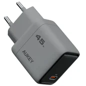 Ładowarki do telefonów - Aukey Kompaktowa Ładowarka sieciowa PA-C2 Comet 45W - miniaturka - grafika 1