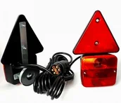 Akcesoria motoryzacyjne - Zestaw Lamp Świateł Do Przyczepy Przyczepki Lawety - miniaturka - grafika 1