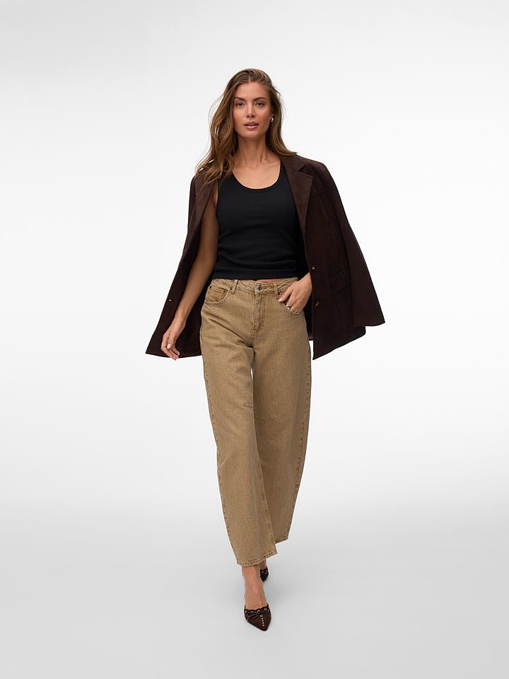 Vero Moda Top w kolorze czarnym