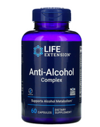 Witaminy i minerały - Life Extension Anti-Alcohol Complex, 60 kapsułek - miniaturka - grafika 1