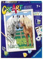 Zabawki kreatywne - CreArt dla dzieci: Szczęśliwe konie - Ravensburger - miniaturka - grafika 1