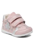 Buty dla dziewczynek - Geox Sneakersy B Elthan G. A B251QA 0AW54 C8237 Różowy - miniaturka - grafika 1