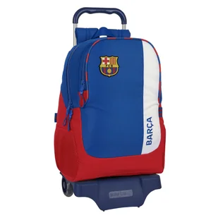Plecak szkolny z kółkami F.C. Barcelona Niebieski Granat Czerwony 32 x 44 x 16 cm - Plecaki szkolne i tornistry - miniaturka - grafika 1