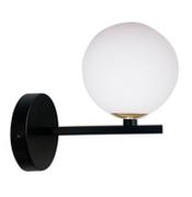 Lampy ścienne - Candellux Modernistyczna lampa ścienna KAMA do salonu czarna 21-01221 - miniaturka - grafika 1