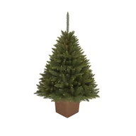 Choinki - CHOINKA SZTUCZNA ŚWIERK SYBERYJSKI PREMIUM W KWADRATOWEJ DONICY 130 CM X-CHOINKA - miniaturka - grafika 1