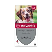 Suplementy i witaminy dla psów - Advantix Spot-On dla psów - L: 10-25 kg (8 pipety x 2,5 ml) - miniaturka - grafika 1