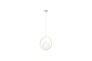 Wisząca lampa szklana Jumbo AZ4983 ball kula złota - Lampy sufitowe - miniaturka - grafika 1